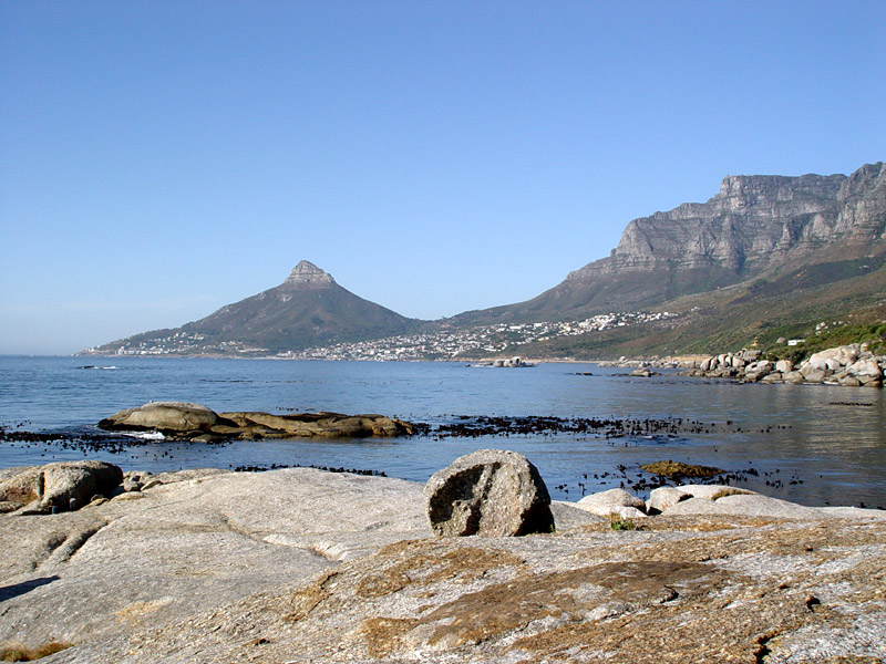 Oudekraal beach on the Atlantic Seaboard in Cape Town, South Africa.
