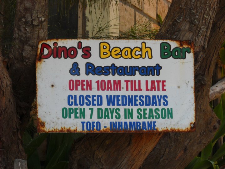 Dino's Beach Bar in Mozambique