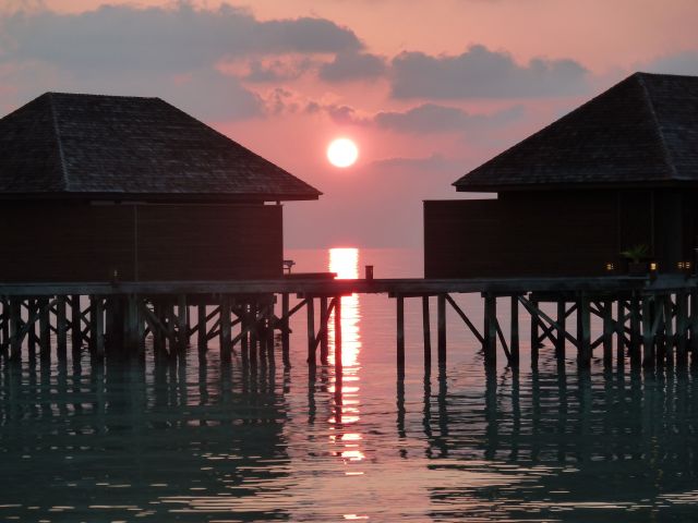 Maldives Sunset taken at Veligandu.