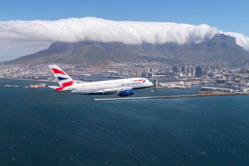 British Airways A380 Cape Town