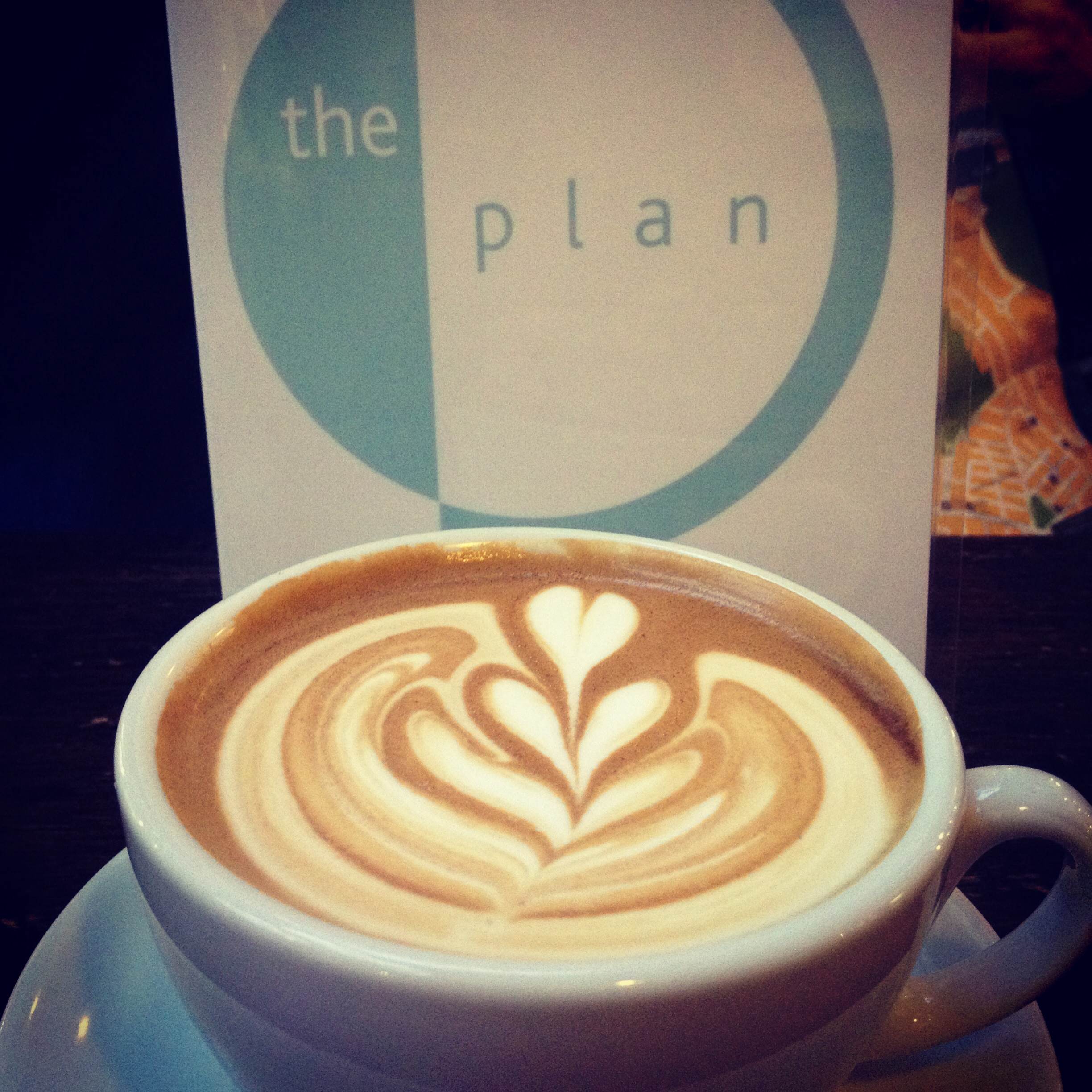 A fresh cuppa from 'The Plan' coffee shop in Cardiff.