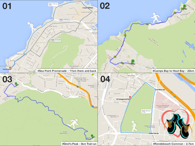 Cape Town Jogging Route Map