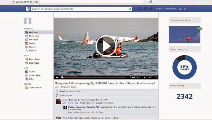 MH370 Facebook Scam Lion Air