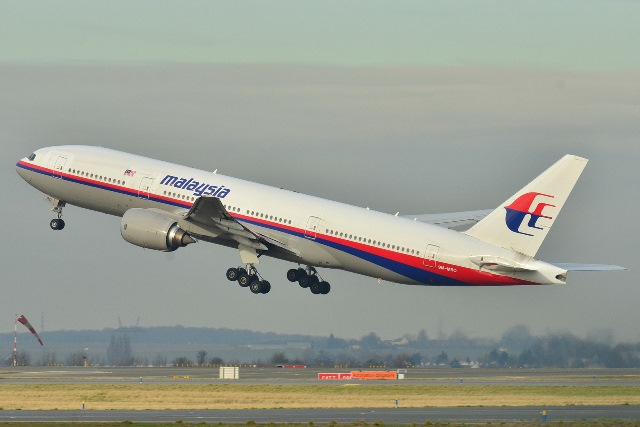File picture of the actual Malaysia Airlines Boeing 777-200ER  MH370 that went missing on 8 March 2014.