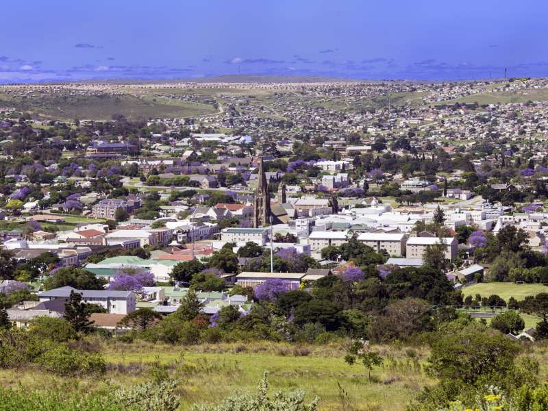 Grahamstown Cityscape Small Towns in South Africa