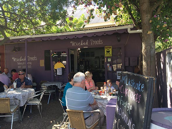 Breakfast at the 'Wicked Bakery' in Riebeek Kasteel.