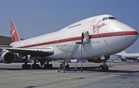 Virgin Atlantic's Maiden Voyager, a Boeing 747-200, operated the first Virgin flight between London Gatwick and New York Newark on 22 June 1984.