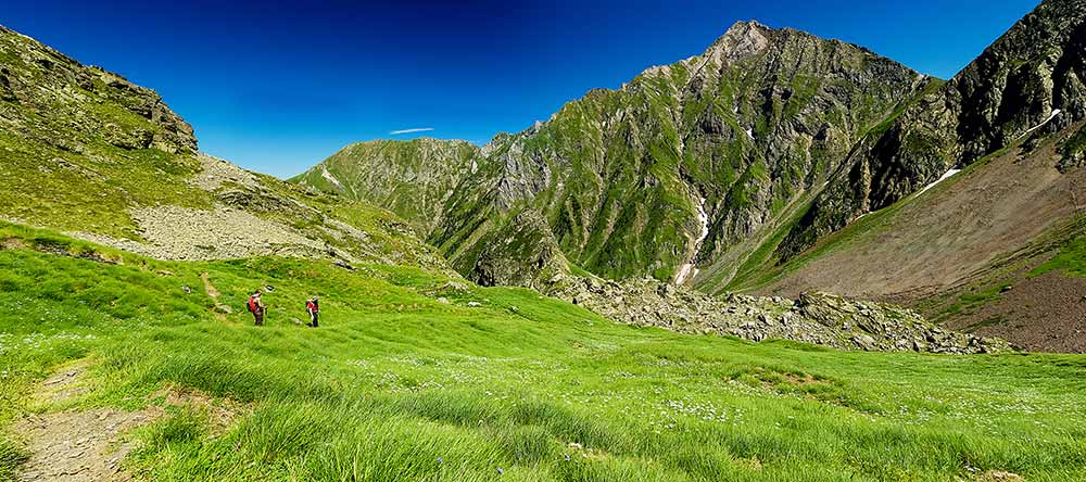 Hiking in Port d'Orle, Pyrenees.