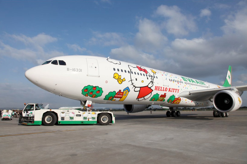 EVA A330-200 with Hello Kitty livery.