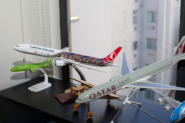 Model Planes decorate the Travelstart Office.