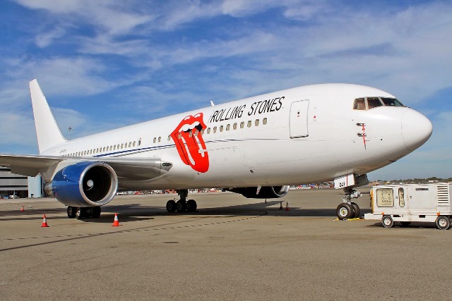 Rolling Stones Boeing 767