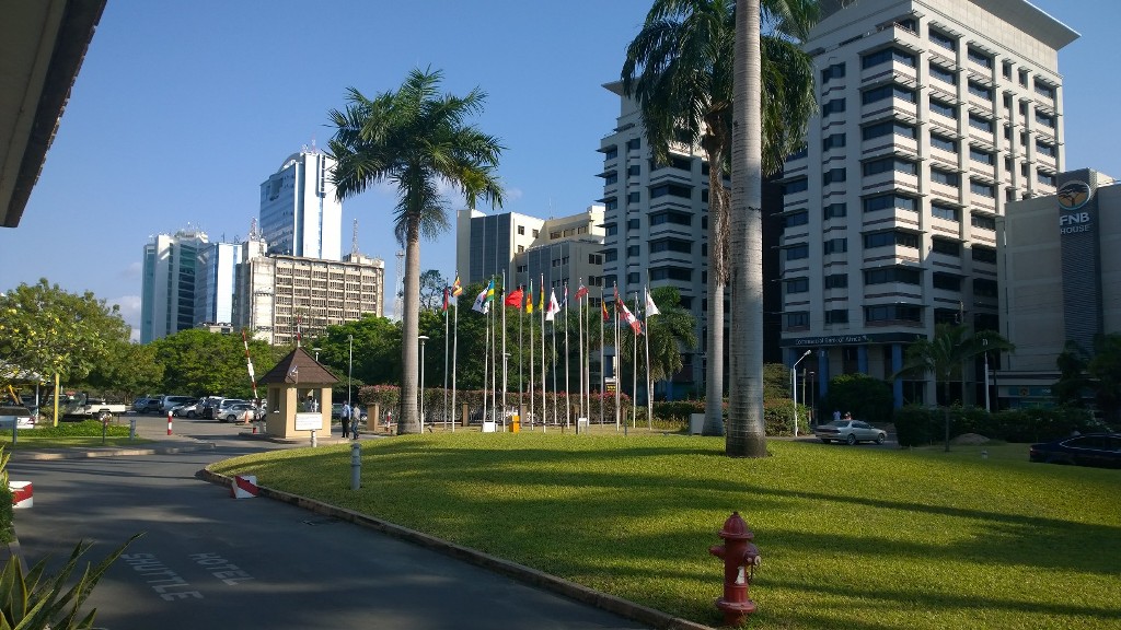 Dar es Salaam across the road from the Serena Hotel