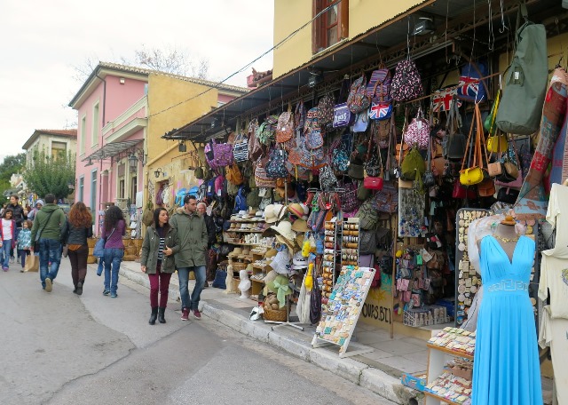 Flea Market in Plaka, Athens.