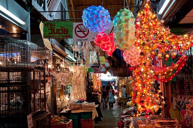 Chatuchak market is the biggest market in Thailand