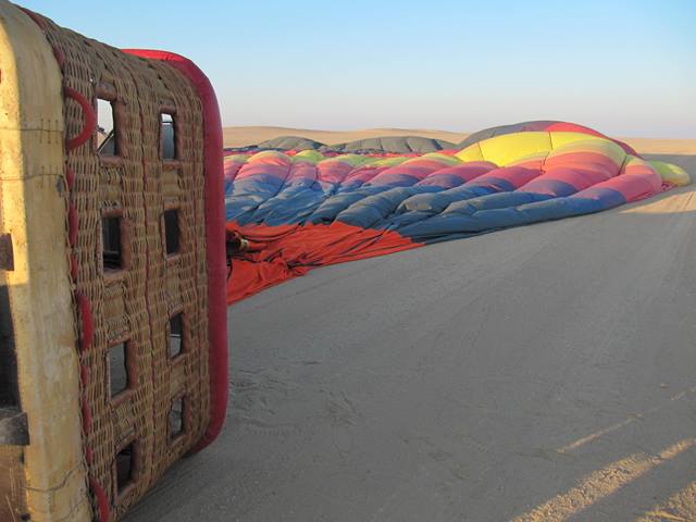 Deflated Balloon Tipped Over