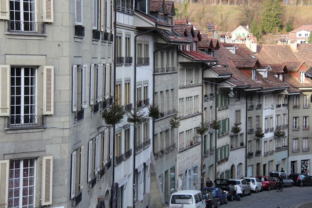 Old Town street views in Bern.