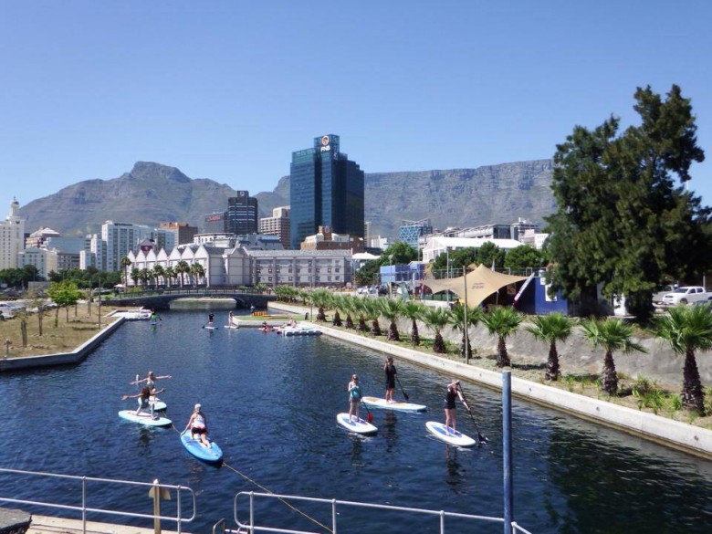 Come down to the canals and Clifton for stand up paddle boarding with Guy and the team from SUP Cape Town.