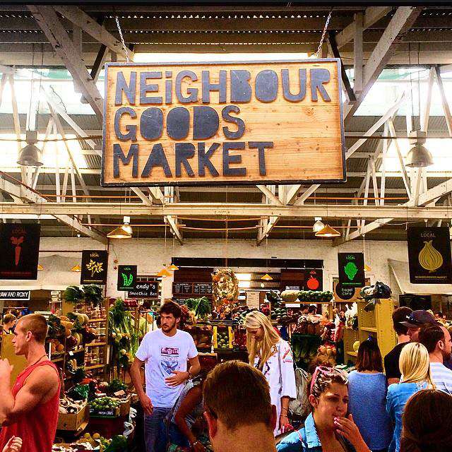 The famous Neighbourgood's Market at the Old Biscuit Mill in Woodstock, Cape Town.