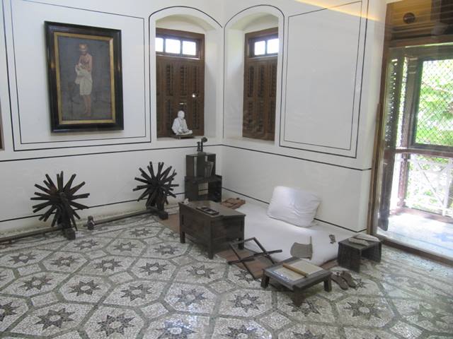 Gandhi's Bedroom at Mani Bhavan in Mumbai, India.