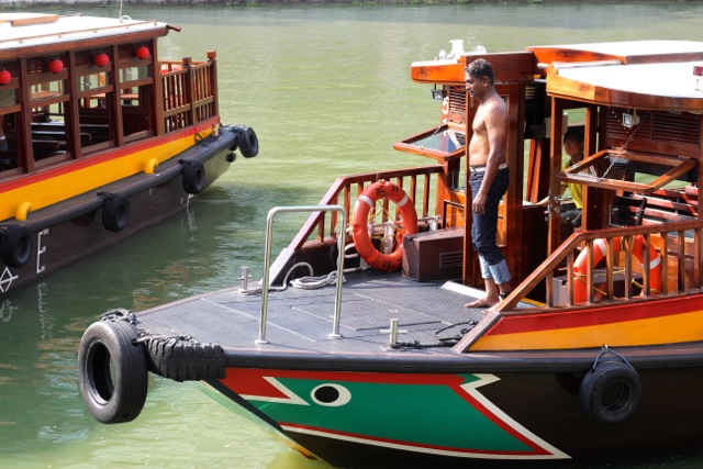 Take a boat cruise on the Singapore river.