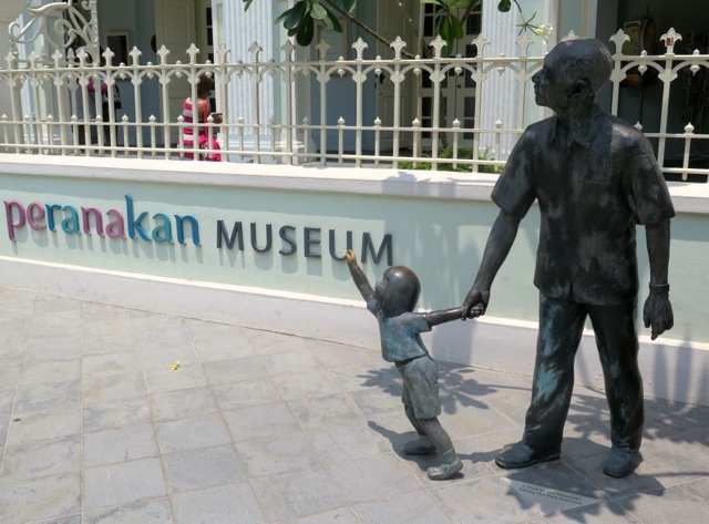 The Peranakan Museum, a must visit for insight into the varied cultures that make up Singaporeans.