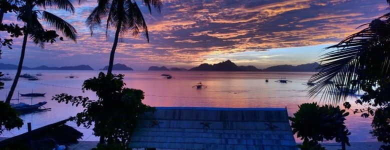 Sunset from Greenviews Resort Corong Corong