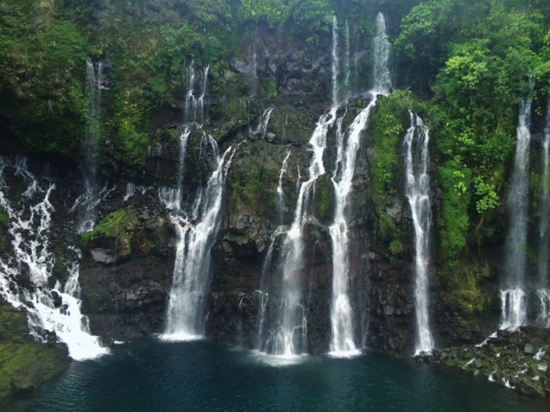 Grand Galet waterfall Ile de la reunion by Cara Wares