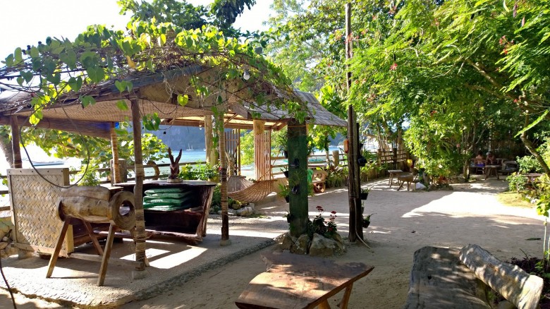 Garden in a hotel in the Philippines