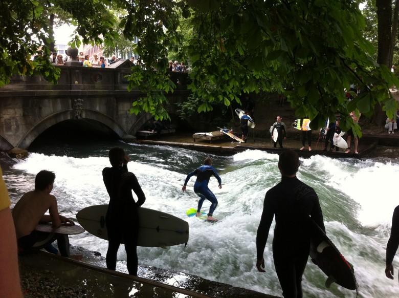 Surfing in Munich