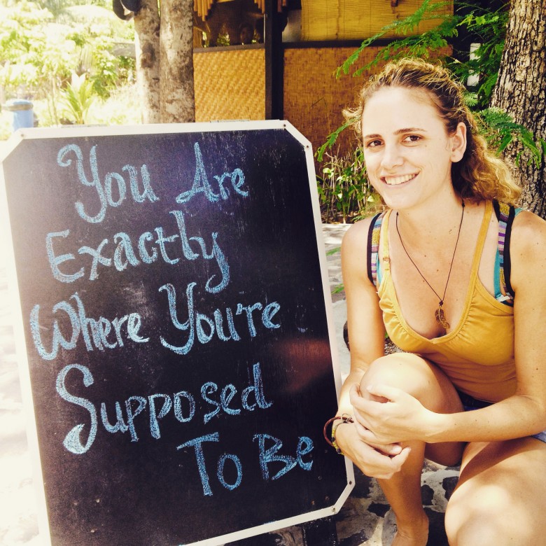 You are exactly where you are supposed to be