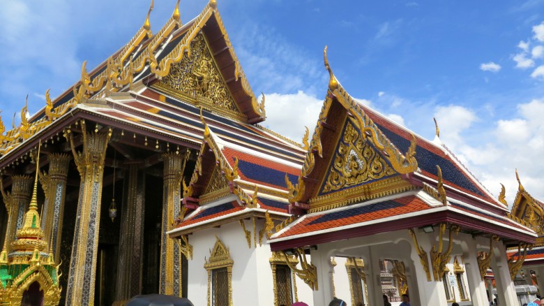 The Grand Palace and Buddha Temple in Bangkok.