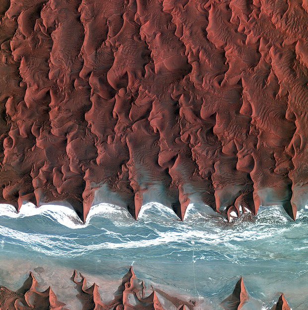 Astounding image of Namib Desert from Korean satellite