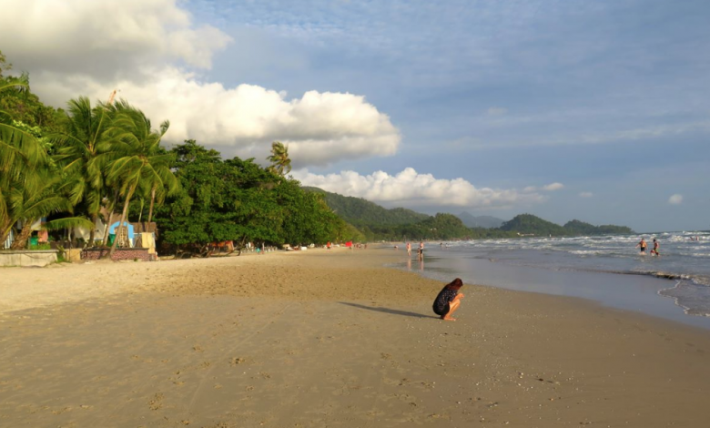 On Koh Chang beach, as the sun softened. 