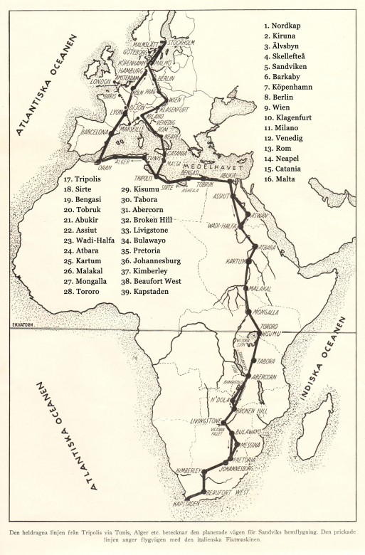 Cape to Cape map