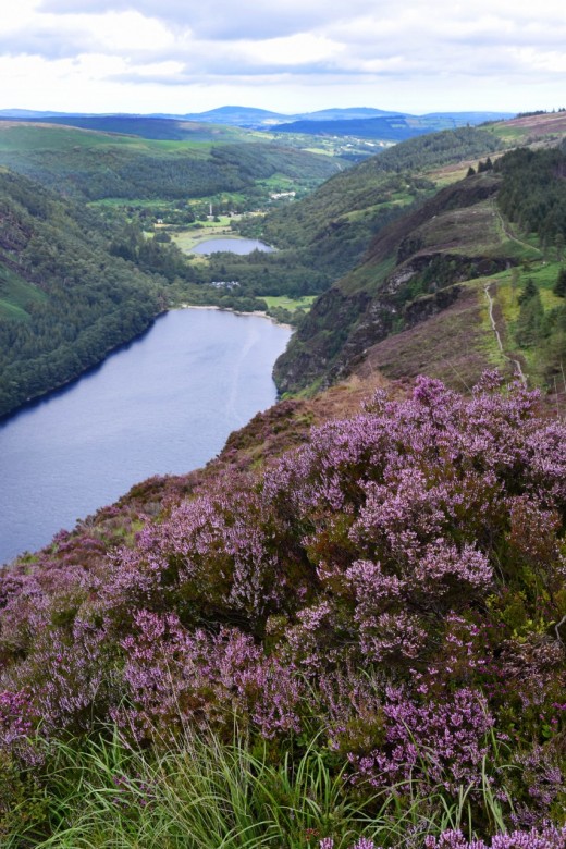 4. The lakes in Glendelough, viewed along the An Spinc / white trail, Ireland