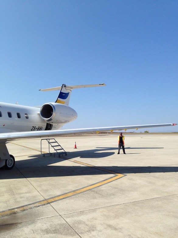 fly blue crane wing