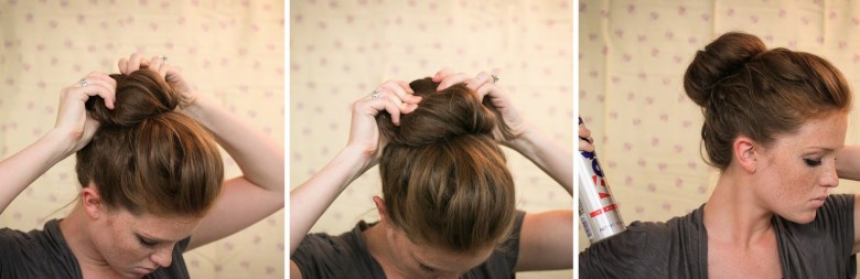 how_to_make_a_textured_sock_bun