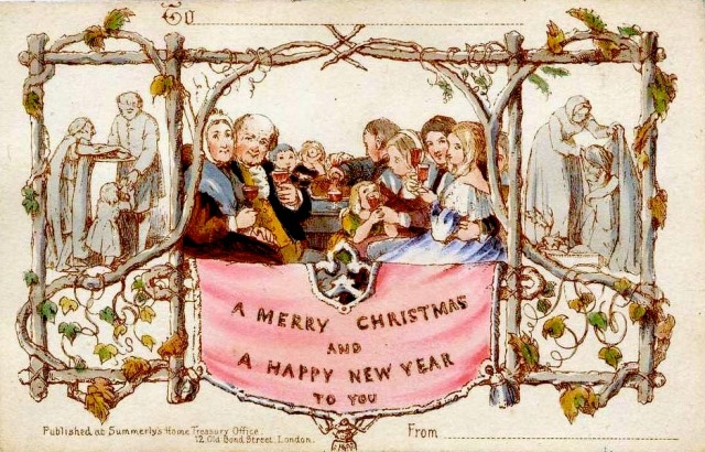One of the first Christmas Greeting Card's by John Horsley