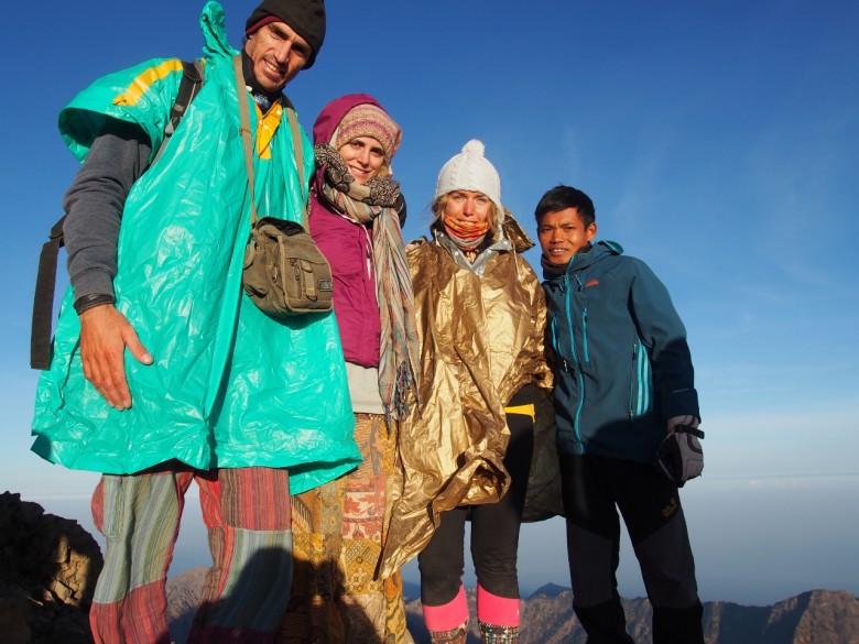 climbing the volcano, Lombok