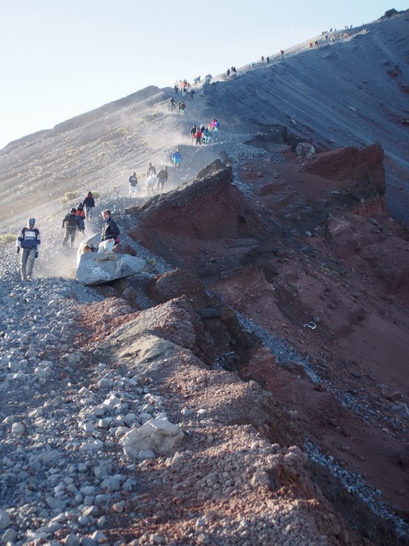 climbing the volcano, Lombok