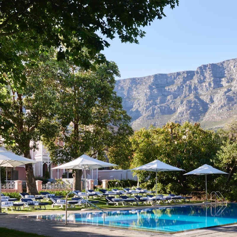 Swimming pool area at Belmond Mount Nelson