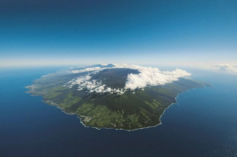 reunion island from the air