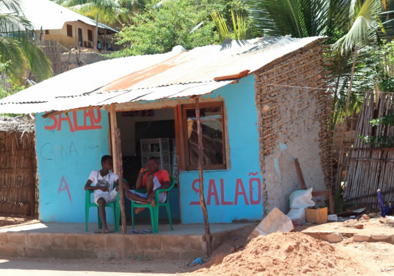 A street scene while walking Pemba.