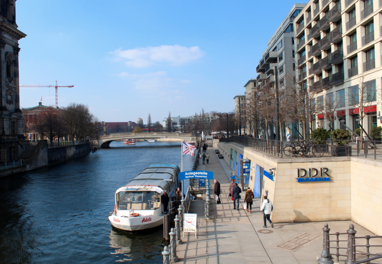 Spree River and the DDR Museum.