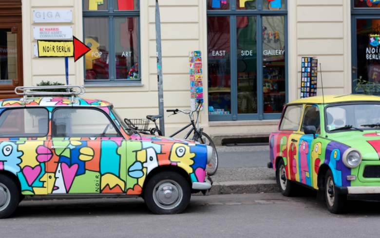 Thierry Noir is a French artist who is claimed to be the first street artist to paint the Berlin Wall