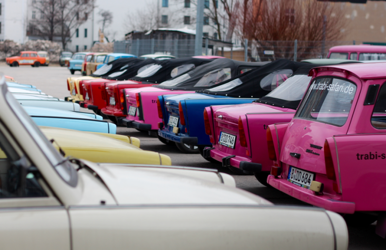 A virtual antique when it was designed in the 1950s, the Trabant was East Germany's answer to the VW Beetle.