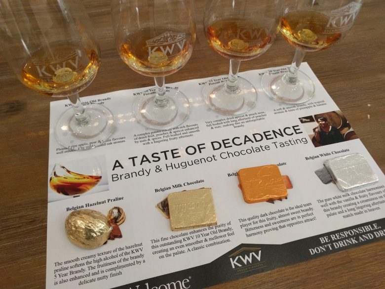 Brandy tasting at KWV day trip Paarl