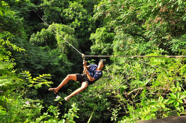 1 zip lining Iga Motylska the seychelles adventure