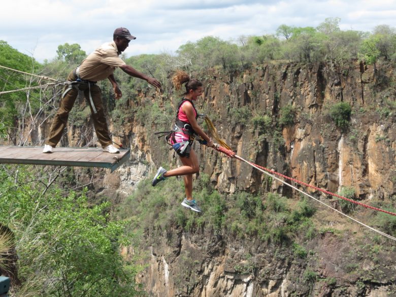 gorge-swing bungee jump victoria falls