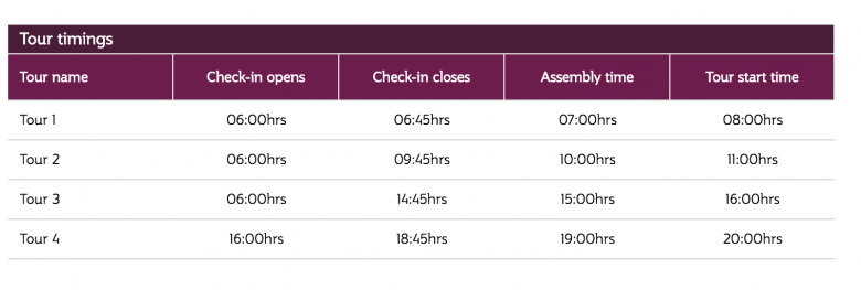 qatar airways tour times layover